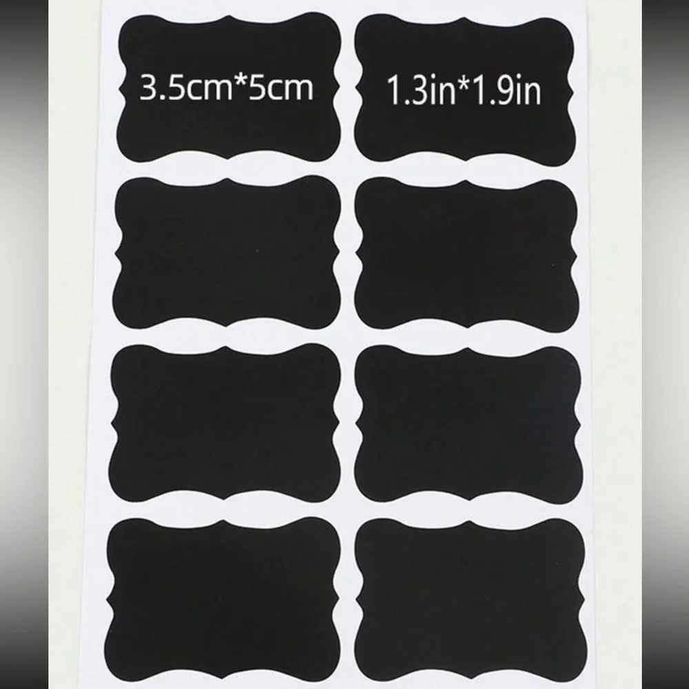 40pc Chalkboard Sticker Adhesive Label